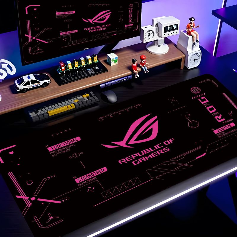 Esports Gaming Logos - Коврик для стола VIKAMA Black Pink