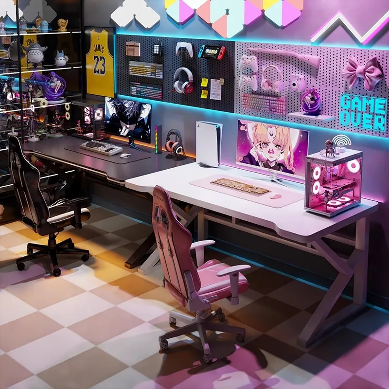 Esports Pc Gaming - Двухместный игровой стол для киберспорта, длинный