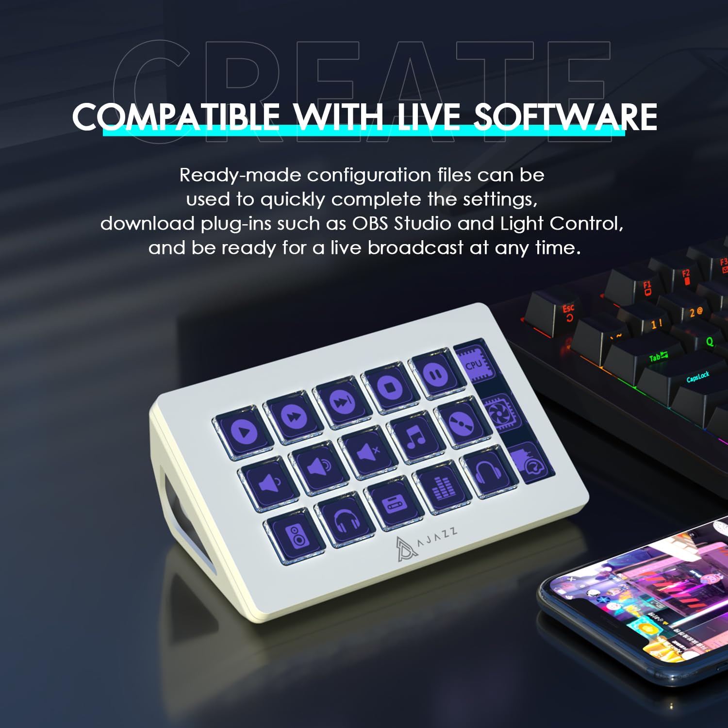 ATTACK SHARK x AJAZZ AKP153 ST – обзор и цена Elgato Stream Deck